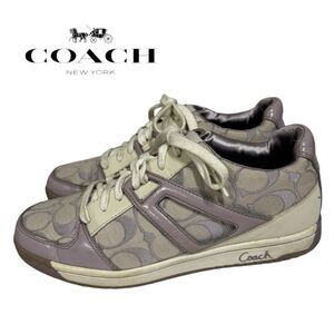 Coach Nova Women's Plum Lace Up Signature Sneakers 9